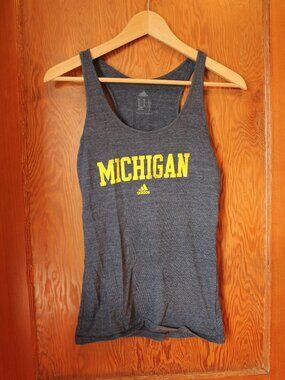 University of Michigan Adidas Racerback Tank Top Size Small